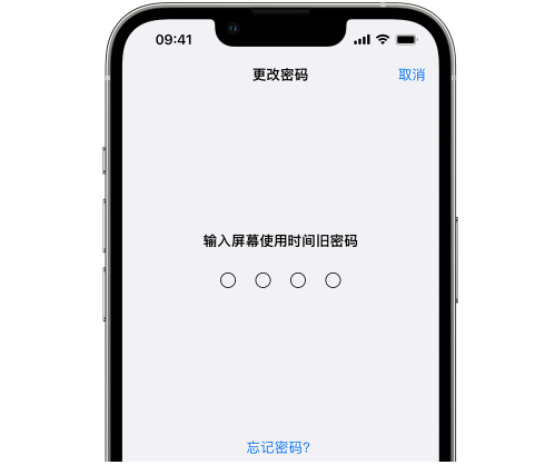 安多iPhone屏幕维修分享iPhone屏幕使用时间密码忘记了怎么办 