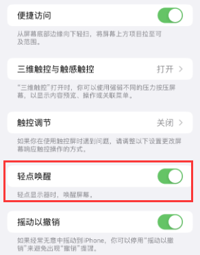 安多苹果授权维修站分享iPhone轻点无法唤醒怎么办 