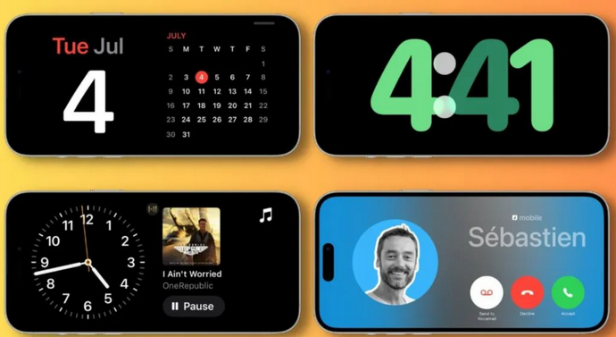 安多苹果手机维修分享iOS17横屏充电待机显示有什么好处 
