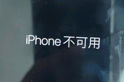 安多苹果服务网点分享锁屏界面显示“iPhone 不可用”如何解决 